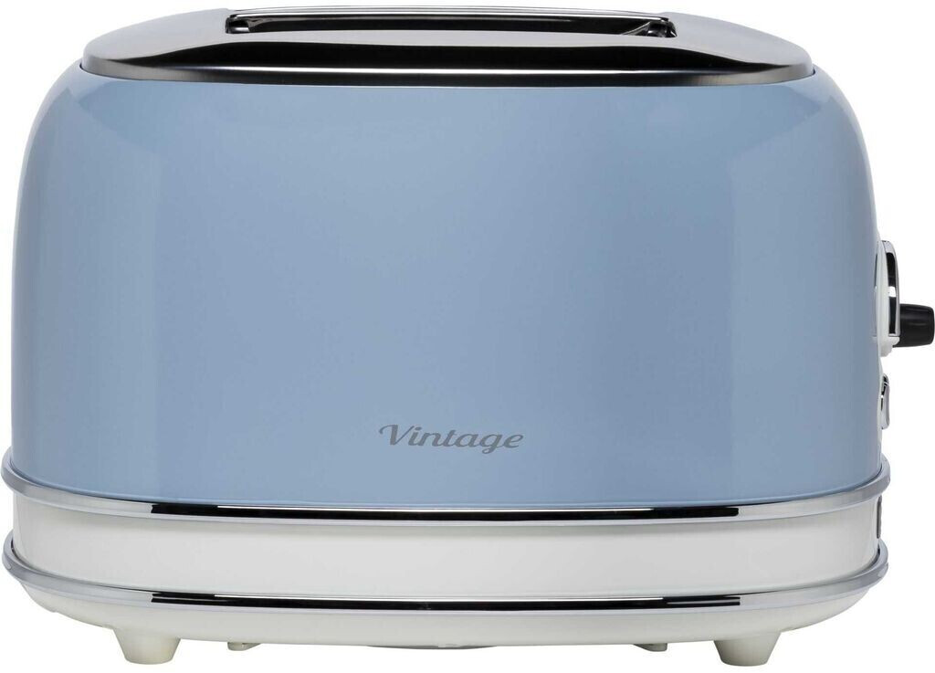 توستر نان آریته ایتالیا مدل Ariete Vintage 00C0155 | رنگ آبی | طراحی کلاسیک دارای دو شیار نان